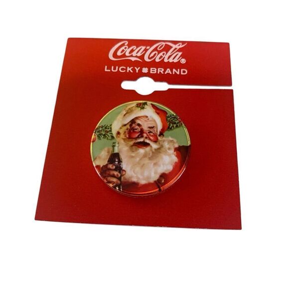 Coca Cola Jewelry - Coca-Cola Old School Santa Pin.